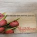 Купюрница подарочная Поздравляем (с тюльпанами)