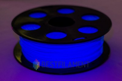 Флуоресцентный PETG пластик Bestfilament для 3D-принтеров, цвет голубой, 0.5 кг (1,75 мм)